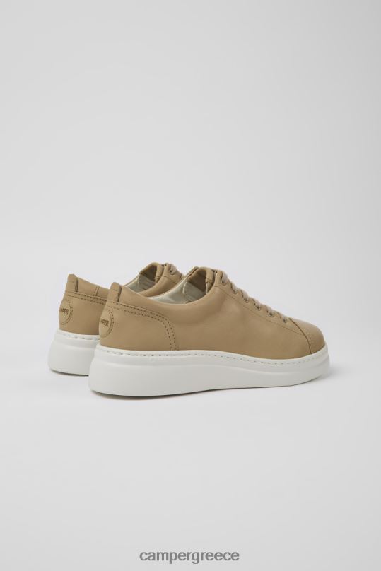 Beige Runner Up Beige Leather Sneakers For Women New Arrivals Camper XTDPX179