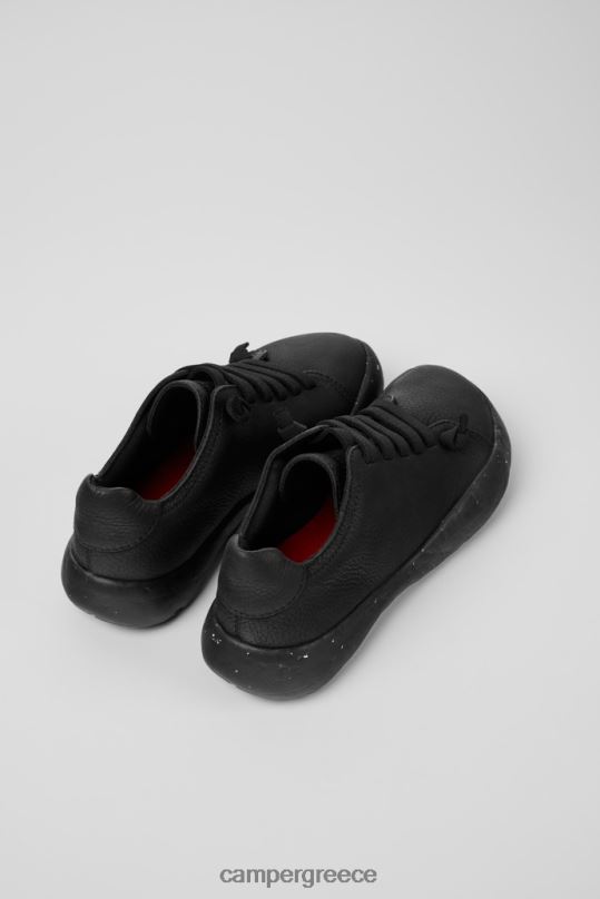 Black Peu Stadium Black Leather Sneakers For WomenNew Arrivals Camper XTDPX155