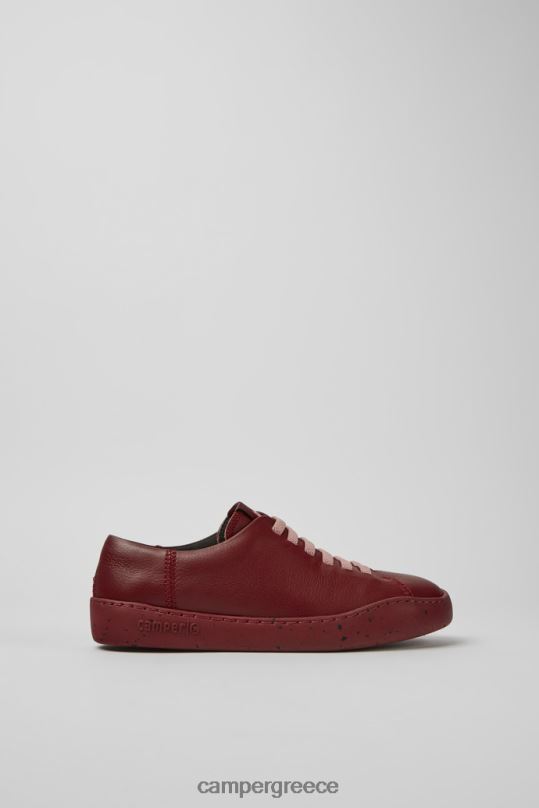 Burgundy ExclusivePeu Touring Burgundy Leather Sneakers For Women Camper XTDPX159