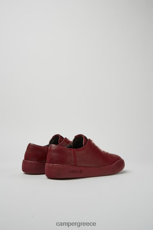 Burgundy ExclusivePeu Touring Burgundy Leather Sneakers For Women Camper XTDPX159