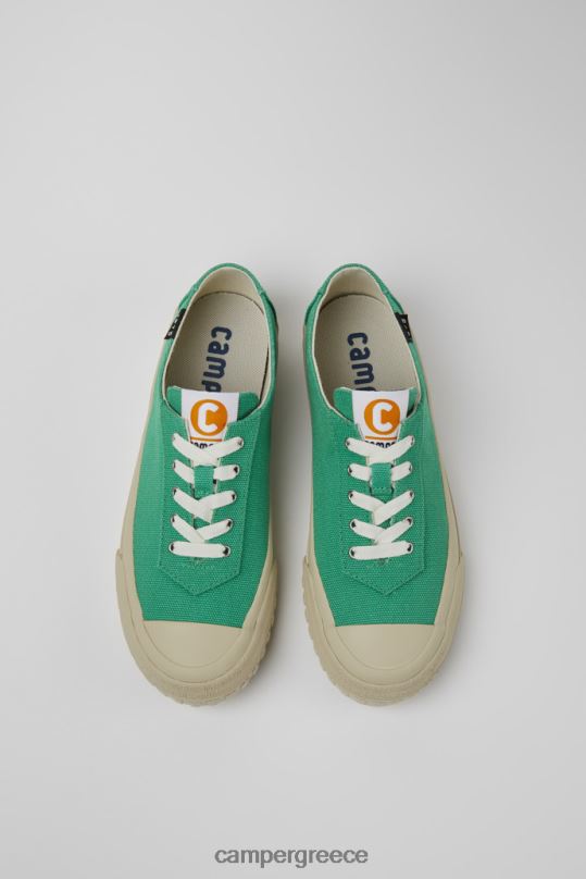 Green ExclusiveCamaleon Green Recycled Cotton Sneakers For Women Camper XTDPX136