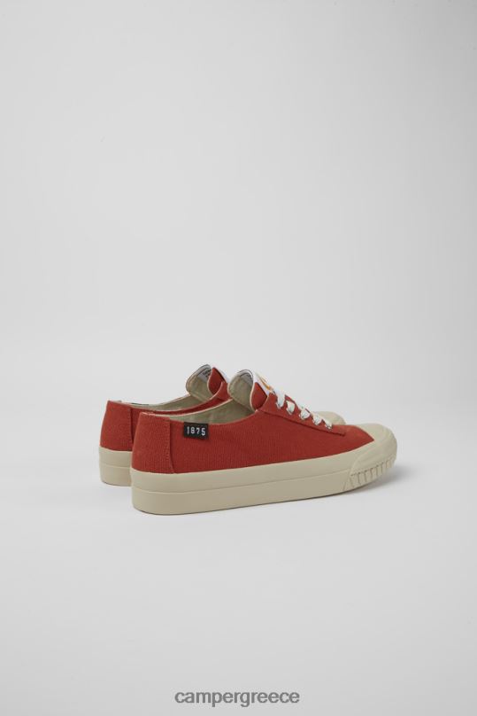 Red Camaleon Red Recycled Cotton Sneakers For Women Exclusive Camper XTDPX137
