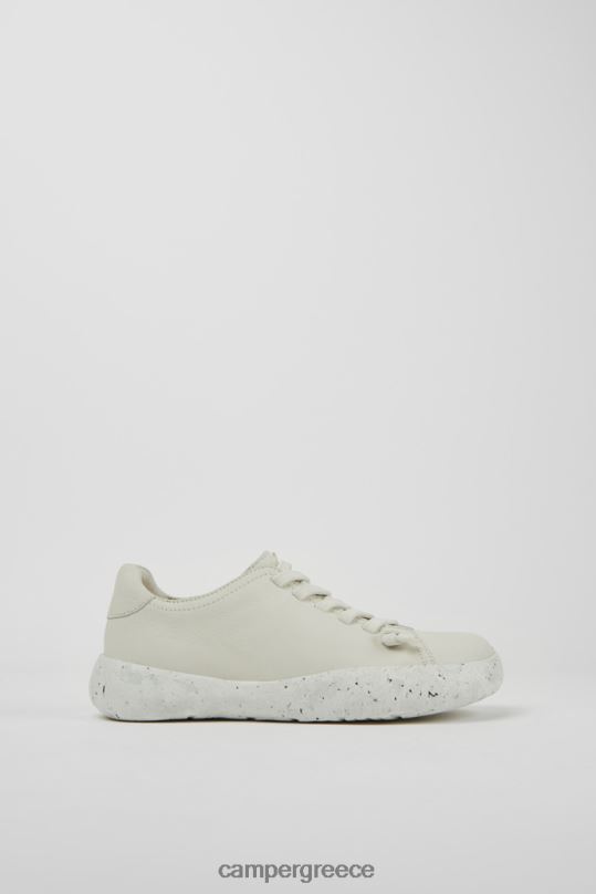 White Peu Stadium White Non-Dyed Leather Sneakers For Women Exclusive Camper XTDPX153