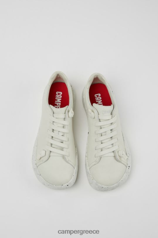 White Peu Stadium White Non-Dyed Leather Sneakers For Women Exclusive Camper XTDPX153