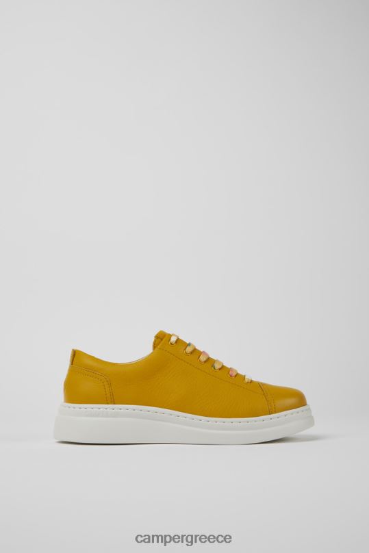 Yellow Runner Up Yellow Leather Sneakers For WomenNew Arrivals Camper XTDPX176